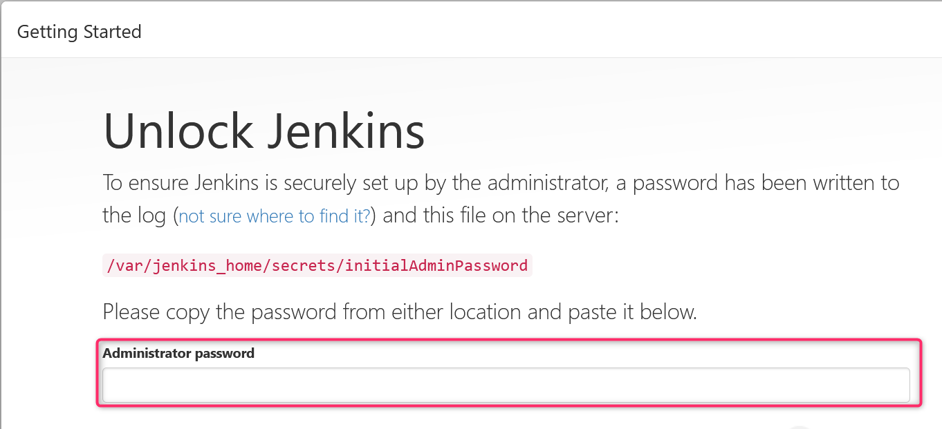 Unlock Jenkins